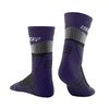 CEP Max Cushion Hiking Mid Cut Socks, Grey/Purple, Men, IV