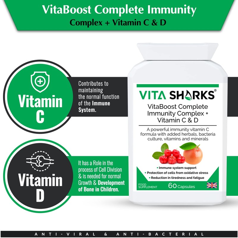 VitaBoost Complete Immunity Complex + Vitamin C & D. Fight