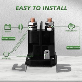 Tecreddy Starter Solenoid for B&S 691656 555375GS 790951 Trombetta 812-1201-211-05 812-1201-211-06 Lawn Mower