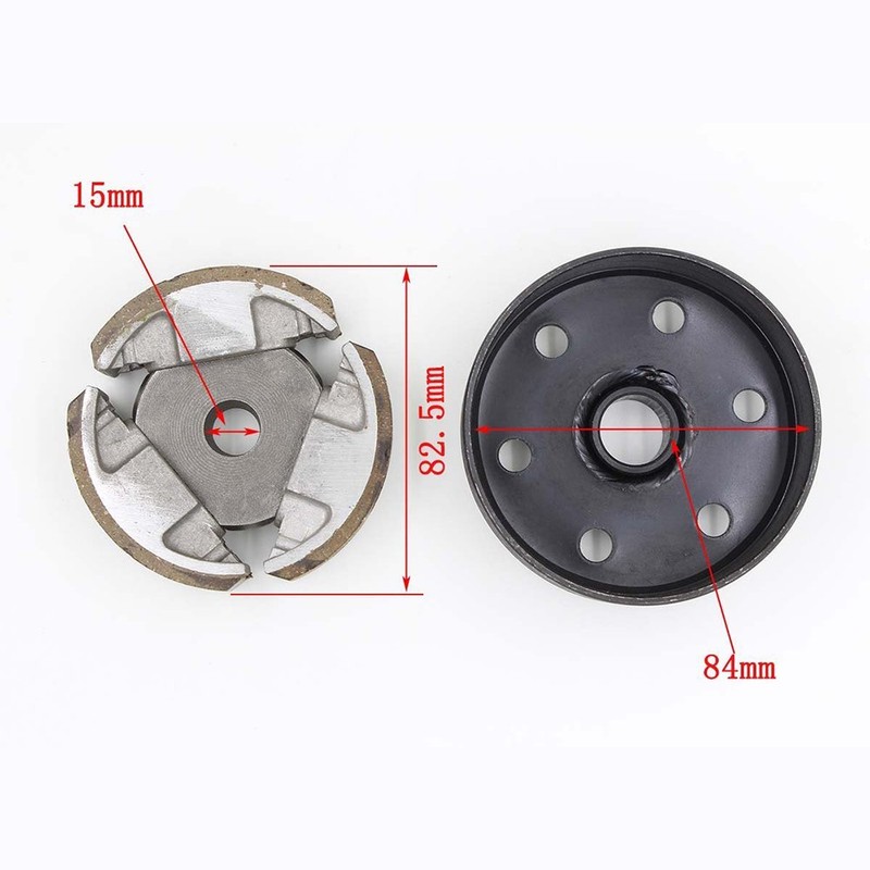 Amhousejoy New Complete Clutch Set Pad Basket Flywheel for KTM