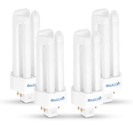 OHLECTRIC 26 Watt Smart Fluorescent Light Bulbs - 4-Pin Compact, Long-Life, Energy-Saving Amalgam - 3000K Color, Pack of 4 - OL-41653