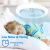 LED Ceiling Light with Fan, Adjustable Angle, 30W Dimmable Ceiling
