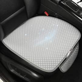 West Llama Car Seat Covers for Summer,Ice Silk Bottom Seat Covers for Cars Include 1 Piece Front Driver Seat Pad Mat Universal Fits 90% SUVs,Cars,Sedans(1Piece-Gray)