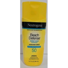 Neutrogena Beach Defense Water + Sun Protection Sunscreen Lotion 6.7 Oz SPF 50