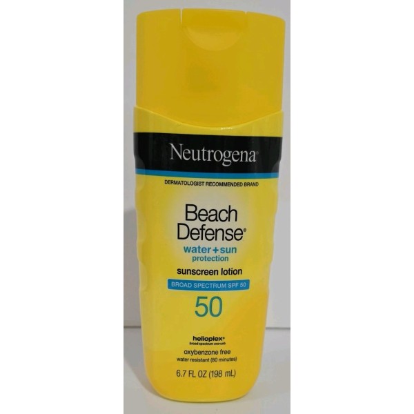 Neutrogena Beach Defense Water + Sun Protection Sunscreen Lotion 6.7