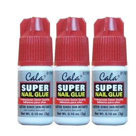 Cala Super Nail Glue 0.10 Oz Pack Of 3 Professional Acrylic Adhesive
