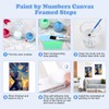 MOGTAA Paint by Numbers Adults with Frame, Paint by Numbers