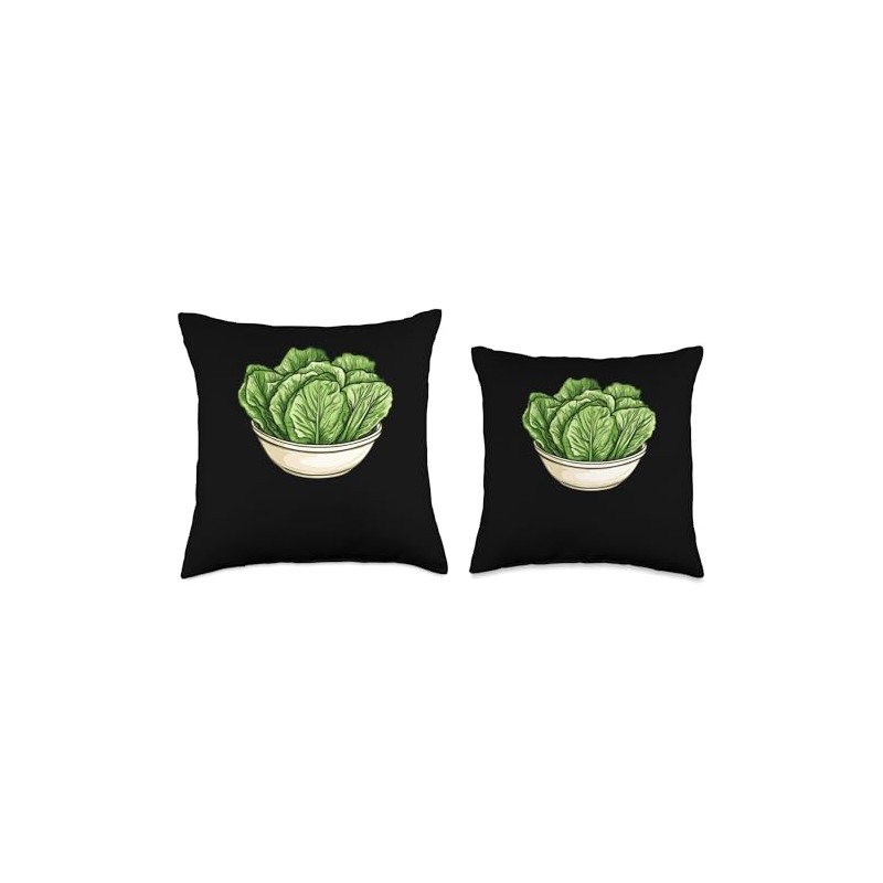 Romaine Lettuce In A Bowl Throw Pillow