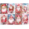 Unbranded Christmas Santa Cards Set of 40 Santas Each size