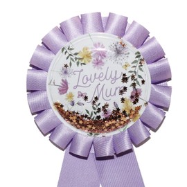 Mum Rosette Badge Mother's Day or Birthday Gift - Lovely Mum