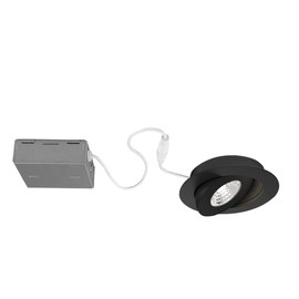 BAZZ Integrated LED Complete Directional Dimmable 4" Recessed Light Fixture Black
