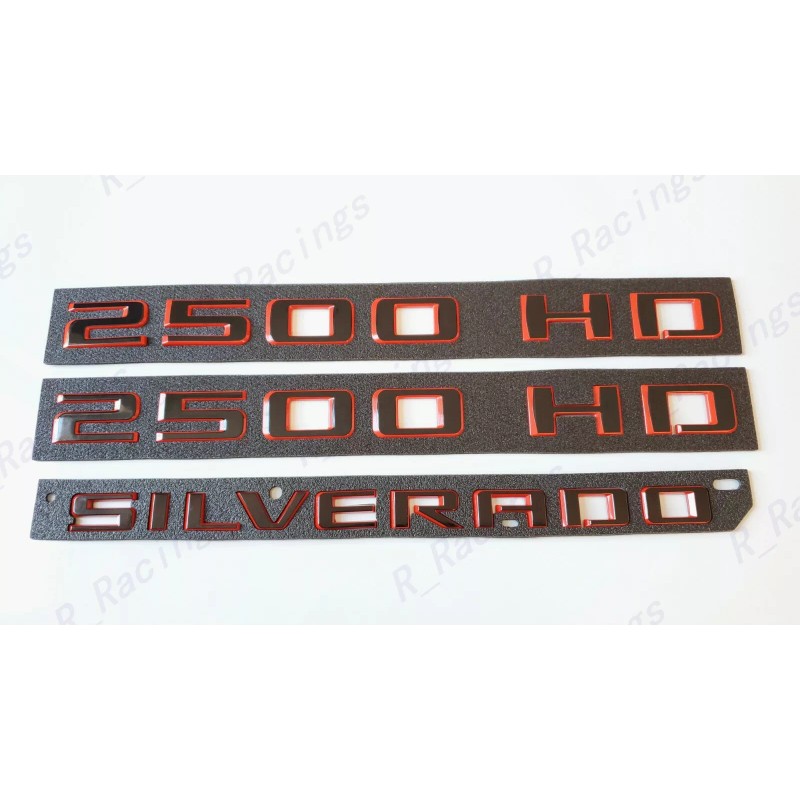 GM Auto Black Red Doors 2500HD Tailgate Silverado Fender &