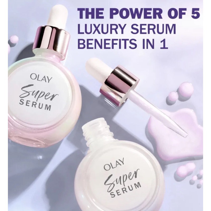 Olay $34.99 Olay Super Serum 5-in-1 Anti-Aging Face Serum, Smoothing