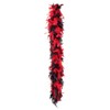 PARTY DISCOUNT ® Feather boas 180 cm long, tinsel, red/black