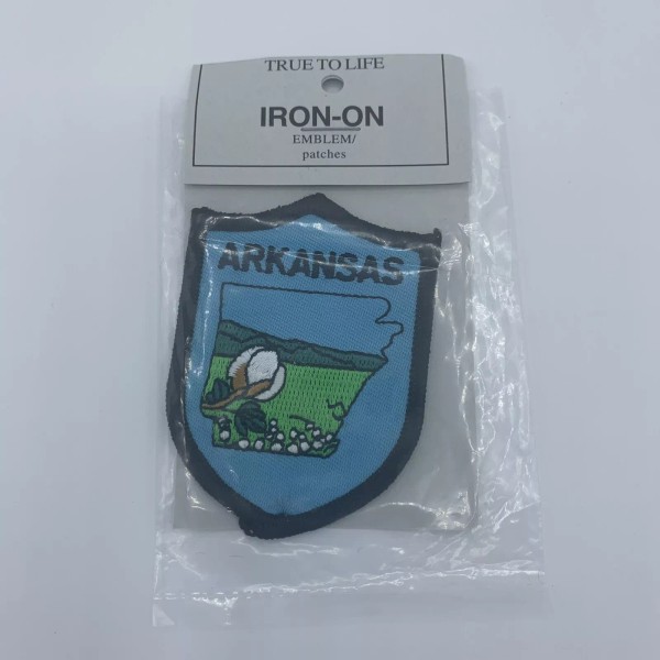 Arkansas Apple Blossom Flower Small Embroidered Souvenir Patch Badge Iron