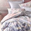 SUSSEXHOME Blush in Gray Duvet Cover Set | Gray, Queen