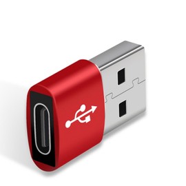 Usb 3.1 Type C Female To Usb 3.0 Male Adapter Converter | Type-C Female To Usb 3.0 Male Adapter | Usb C 3.1 Type C Female To Usb 3.0 Type A Male Port Converter For Android Mobiles. (Red)