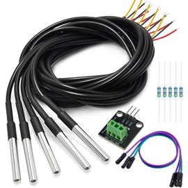 Minidodoca DS18B20 Temperature Sensor Module Kit with High-Accuracy Waterproof for Arduino Raspberry Pi DIY and Other Experiments