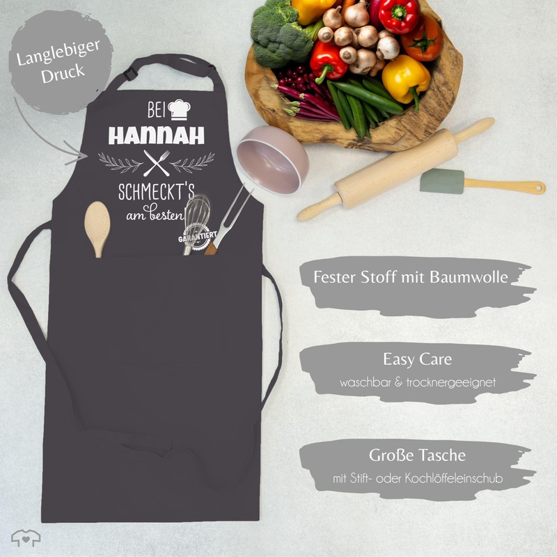 Geschenk mit Namen personalisiert by Shirtracer - Apron - Cooking