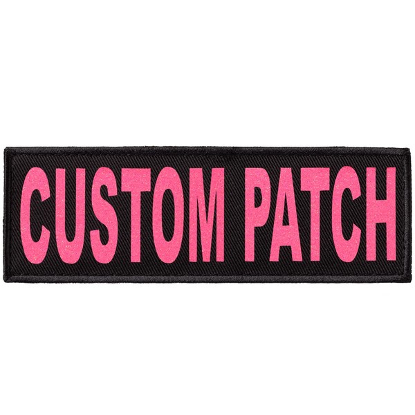 Dogline Custom Patch with Glitter Letters for Dog Vest Harness