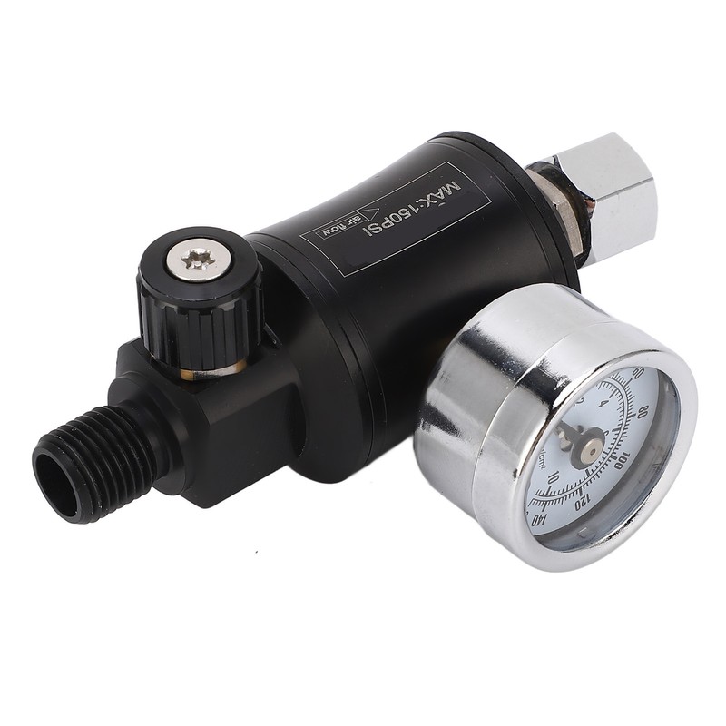 Air Pressure Regulator Filter Pneumatic Adjusting Valve with Gauge for