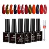 Shinetour Esmaltes Uñas Gel Uñas Efecto Ojo Gato 3d+doble Iman,6