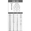 M8 Washers 8.4 mm Stainless Steel VA A2 V2A Pack