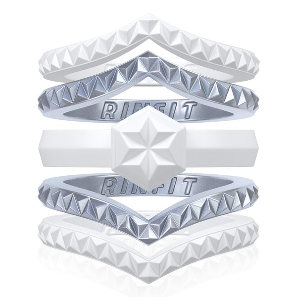 Rinfit Silicone Rings for Women - Bridal or Promise Rings