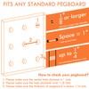 Pegboard Bins Cups with Hooks & Loops 12 Pack Peg