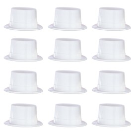 Beistle S66625AZ12 - Toppers (plástico), color blanco