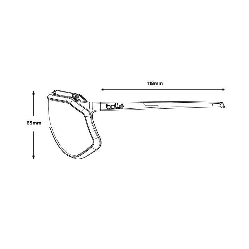 bollé anteojos de Sol Deportivas Chronoshield Matte Pink Brown Blue