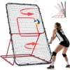 Volleyball Rebounder Net, 7X4 Ft Volleyball Practice Net with 4