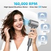 Ionic Hair Dryer with Diffuser, Fast Drying 160000 RPM High-Speed