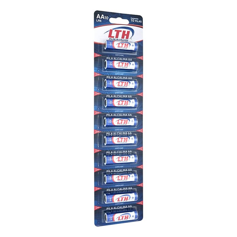 LTH Paquete Blister 10 Pilas AAA Alcalinas 1.5v MAX Duracion