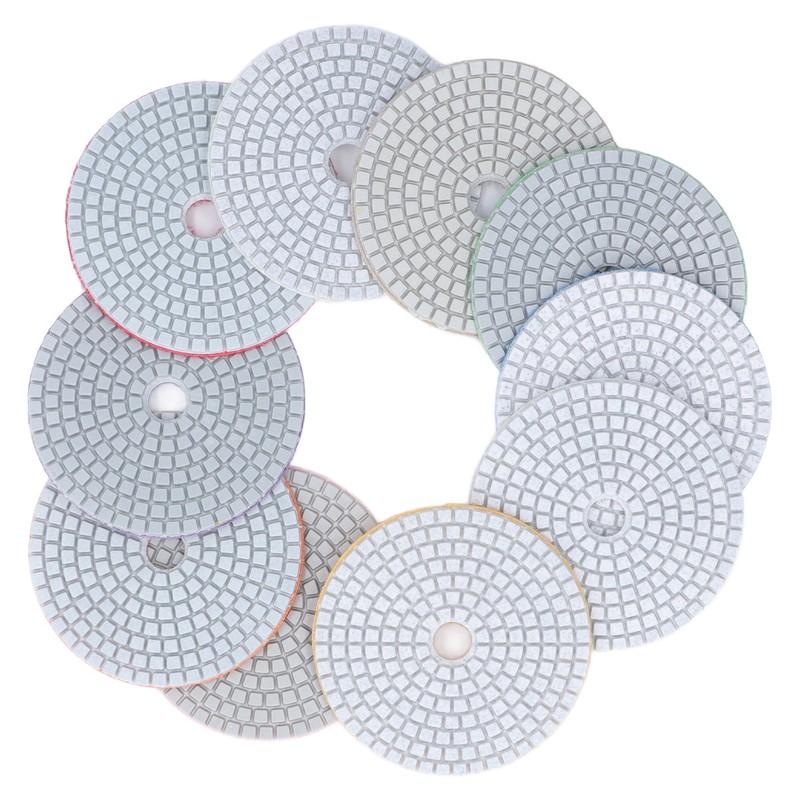 11Pcs/Set Diamond Polishing Pads Sanding Abrasive Disc with Backer Pad