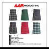 AAR Mens Scottish Tartan Kilt - 13oz Highland Casual Kilt