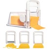 4 in 1 Cheese Chopper,Cheese Storage with Handle Fast Safe