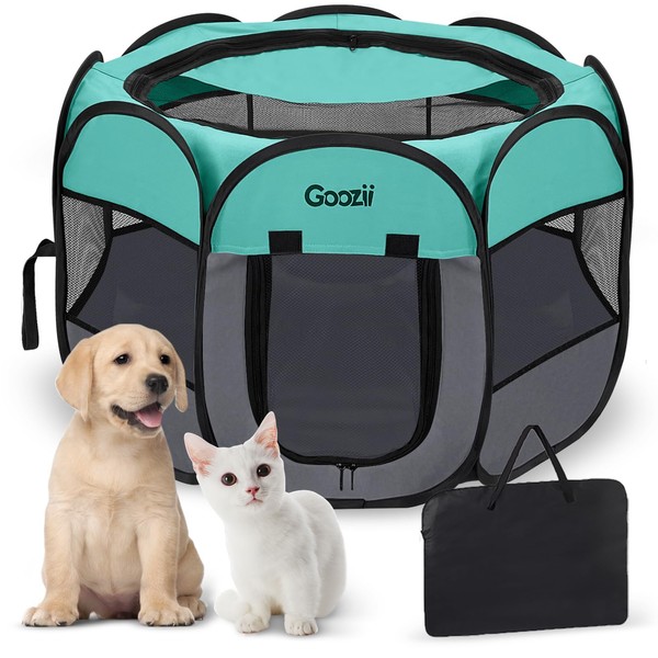 Goozii Pet Cat Playpen for Indoor Cats Enclosed, Puppy Dog