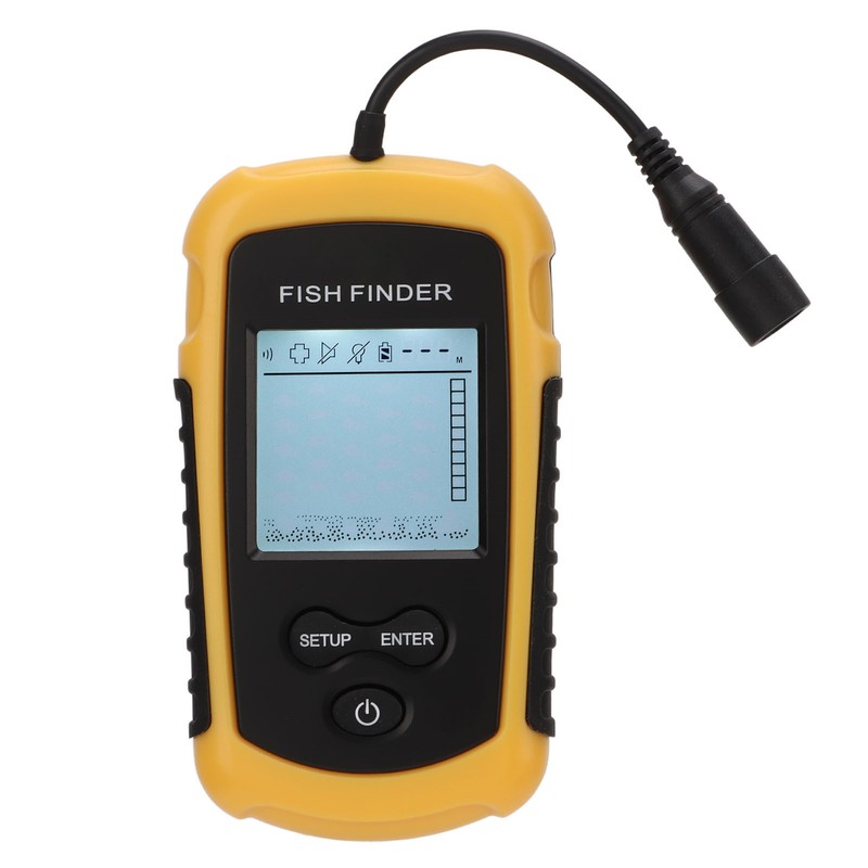 Wired Fish Finder ABS Portable Sonar Intelligent Underwater Fishfinder with