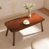Baveke Folding Coffee Table- Foldable Floor Tables, Mid Century Coffee
