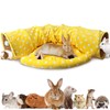 BWOGUE Bunny Tunnel Bed, 2-in-1 Collapsible Tunnel Tubes Toys with