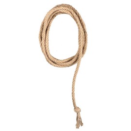 Boland Boland 54343 - Lasso / Westernseil, Länge 185 cm, Farbe Beige, aus 100 Prozent Jute, tolles Accessoire für Rodeoreiter oder Cowboys zu Fasching u. Karneval, Mottoparty, Verkleidung, Zubehör, Kostüm