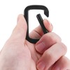 Ahvqevn Mountaineering Button, D-Shaped Spring Buckle, Multifunctional Square Carabiner, Aluminum