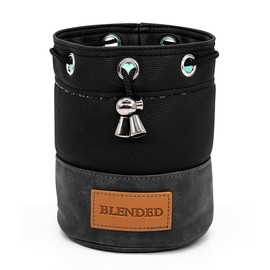 BAIRBRE Golf Valuables Pouch,Bucket Waist Design Golf Pouch Bag with Drawstrings Golf Tee Bag Pouch Leather Golf Tee Pouch Golf Ball Bag for Men Women Black