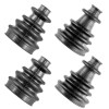 Caltric New 2 Front Axle Inner and Outer CV Boot