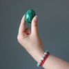 Satin Crystals Malachite Egg Green Real Stone 1.75-2.0 inch