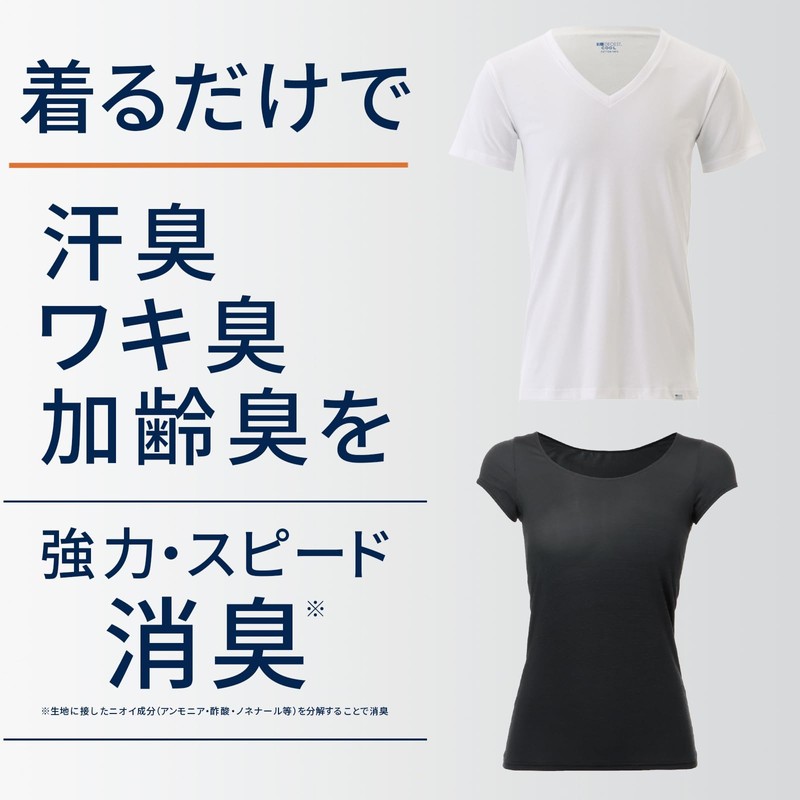 [Deoest] Deodorizing Inner COOL (short sleeves) [with sweat-absorbing pad] IDG02,