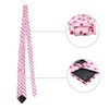 Allegra K Necktie, Cufflinks, Clip, Pocket Square, 4-piece Set, Polka