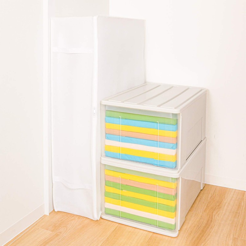 Astro 822-30 Storage Case, For Futons, Single Size, White, Non-woven