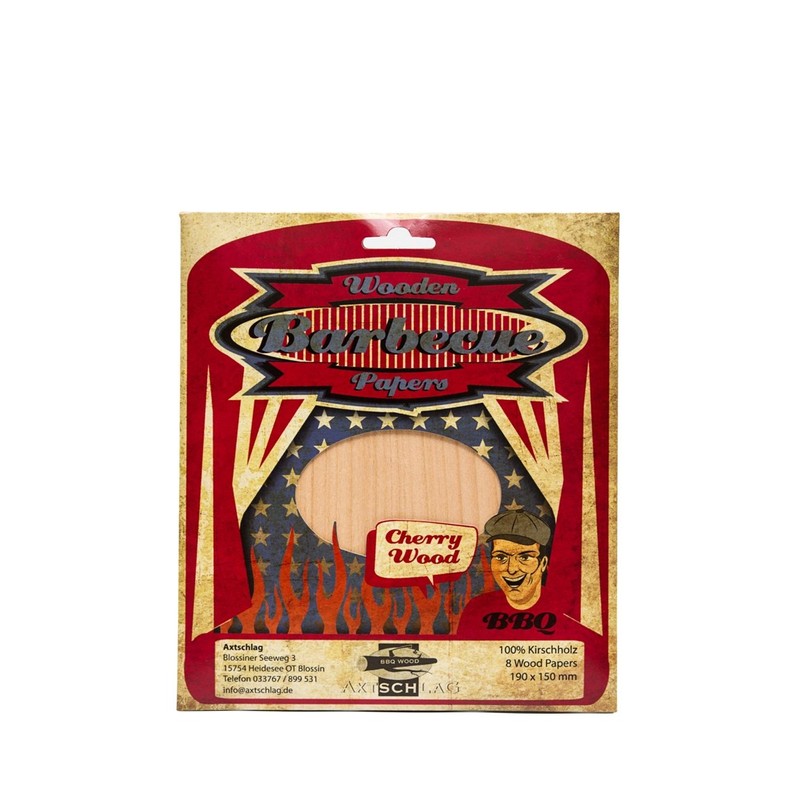Axtschlag Cherry Grill Paper, for Gentle Cooking, Keeps Food Juicy,